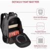 imageSwissGear 1900 ScanSmart 17 Laptop Backpack GreyBlack  Reflective Tech Backpack with ScanSmart Compartment  Multiple Organizer Pockets ampamp RFID Scan Blocking TechnologySting Grey Ballistic