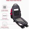 imageSwissGear 1900 ScanSmart 17 Laptop Backpack GreyBlack  Reflective Tech Backpack with ScanSmart Compartment  Multiple Organizer Pockets ampamp RFID Scan Blocking TechnologyRedBlack
