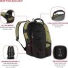 imageSwissGear 1900 ScanSmart 17 Laptop Backpack GreyBlack  Reflective Tech Backpack with ScanSmart Compartment  Multiple Organizer Pockets ampamp RFID Scan Blocking TechnologyOlive Branch
