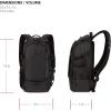 imageSwissGear 3598 Backpack Narrow Daypack Grey Ballistic 18InchBlack Ballistic