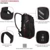 imageSwissGear 3598 Backpack Narrow Daypack Grey Ballistic 18InchBlack Ballistic