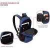 imageSwissGear 3598 Backpack Narrow Daypack Grey Ballistic 18InchNavy Ballistic