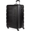 imageSwissGear 7366 Hardside Expandable Luggage with Spinner Wheels Green CheckedLarge 27InchBlack