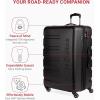 imageSwissGear 7366 Hardside Expandable Luggage with Spinner Wheels Green CheckedLarge 27InchBlack