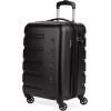 imageSwissGear 7366 Hardside Expandable Luggage with Spinner Wheels Green CheckedLarge 27InchBlack