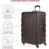 imageSwissGear 7366 Hardside Expandable Luggage with Spinner Wheels Green CheckedLarge 27InchChocolate