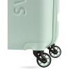imageSwissGear 7366 Hardside Expandable Luggage with Spinner Wheels Green CheckedLarge 27InchClearly Aqua