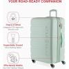 imageSwissGear 7366 Hardside Expandable Luggage with Spinner Wheels Green CheckedLarge 27InchClearly Aqua
