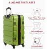 imageSwissGear 7366 Hardside Expandable Luggage with Spinner Wheels Green CheckedLarge 27InchGreen