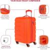 imageSwissGear 7366 Hardside Expandable Luggage with Spinner Wheels Green CheckedLarge 27InchOrange