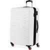 imageSwissGear 7366 Hardside Expandable Luggage with Spinner Wheels Green CheckedLarge 27InchWhite