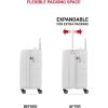 imageSwissGear 7366 Hardside Expandable Luggage with Spinner Wheels Green CheckedLarge 27InchWhite
