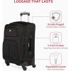 imageSwissGear Sion Softside Expandable Luggage Burgundy CheckedMedium 25InchBlack