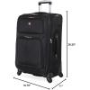 imageSwissGear Sion Softside Expandable Luggage Burgundy CheckedMedium 25InchBlack