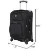 imageSwissGear Sion Softside Expandable Luggage Burgundy CheckedMedium 25InchBlack