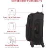 imageSwissGear Sion Softside Expandable Luggage Burgundy CheckedMedium 25InchBlack