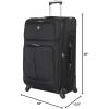 imageSwissGear Sion Softside Expandable Luggage Burgundy CheckedMedium 25InchBlack