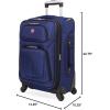 imageSwissGear Sion Softside Expandable Luggage Burgundy CheckedMedium 25InchBlue