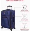 imageSwissGear Sion Softside Expandable Luggage Burgundy CheckedMedium 25InchBlue