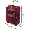 imageSwissGear Sion Softside Expandable Luggage Burgundy CheckedMedium 25InchBurgundy