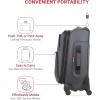 imageSwissGear Sion Softside Expandable Luggage Burgundy CheckedMedium 25InchDark Grey