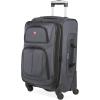 imageSwissGear Sion Softside Expandable Luggage Burgundy CheckedMedium 25InchDark Grey