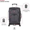 imageSwissGear Sion Softside Expandable Luggage Burgundy CheckedMedium 25InchDark Grey