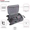 imageSwissGear Sion Softside Expandable Luggage Burgundy CheckedMedium 25InchDark Grey