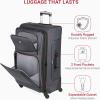 imageSwissGear Sion Softside Expandable Luggage Burgundy CheckedMedium 25InchDark Grey