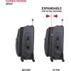 imageSwissGear Sion Softside Expandable Luggage Burgundy CheckedMedium 25InchDark Grey