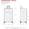 imageSwissGear Sion Softside Expandable Luggage Burgundy CheckedMedium 25InchDark Grey