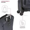 imageSwissGear Sion Softside Expandable Luggage Burgundy CheckedMedium 25InchDark Grey