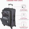 imageSwissGear Sion Softside Expandable Luggage Burgundy CheckedMedium 25InchDark Grey