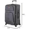 imageSwissGear Sion Softside Expandable Luggage Burgundy CheckedMedium 25InchDark Grey