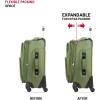 imageSwissGear Sion Softside Expandable Luggage Burgundy CheckedMedium 25InchEvergreen