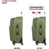 imageSwissGear Sion Softside Expandable Luggage Burgundy CheckedMedium 25InchEvergreen