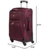 imageSwissGear Sion Softside Expandable Luggage Burgundy CheckedMedium 25InchMerlot