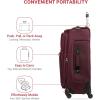 imageSwissGear Sion Softside Expandable Luggage Burgundy CheckedMedium 25InchMerlot