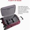 imageSwissGear Sion Softside Expandable Luggage Burgundy CheckedMedium 25InchMerlot