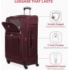 imageSwissGear Sion Softside Expandable Luggage Burgundy CheckedMedium 25InchMerlot