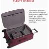 imageSwissGear Sion Softside Expandable Luggage Burgundy CheckedMedium 25InchMerlot