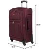 imageSwissGear Sion Softside Expandable Luggage Burgundy CheckedMedium 25InchMerlot