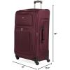 imageSwissGear Sion Softside Expandable Luggage Burgundy CheckedMedium 25InchMerlot