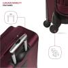 imageSwissGear Sion Softside Expandable Luggage Burgundy CheckedMedium 25InchMerlot