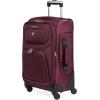imageSwissGear Sion Softside Expandable Luggage Burgundy CheckedMedium 25InchMerlot