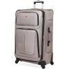 imageSwissGear Sion Softside Expandable Luggage Burgundy CheckedMedium 25InchPewter