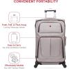 imageSwissGear Sion Softside Expandable Luggage Burgundy CheckedMedium 25InchPewter