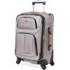 imageSwissGear Sion Softside Expandable Luggage Burgundy CheckedMedium 25InchPewter