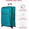 imageSwissGear Sion Softside Expandable Luggage Burgundy CheckedMedium 25InchTeal