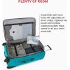 imageSwissGear Sion Softside Expandable Luggage Burgundy CheckedMedium 25InchTeal